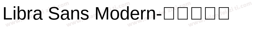 Libra Sans Modern字体转换